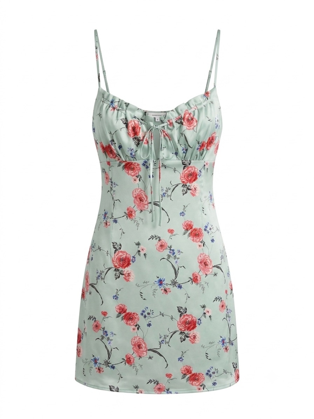 Current Mood Ivy Can’t Be Just Friends Satin Floral Mini Dress